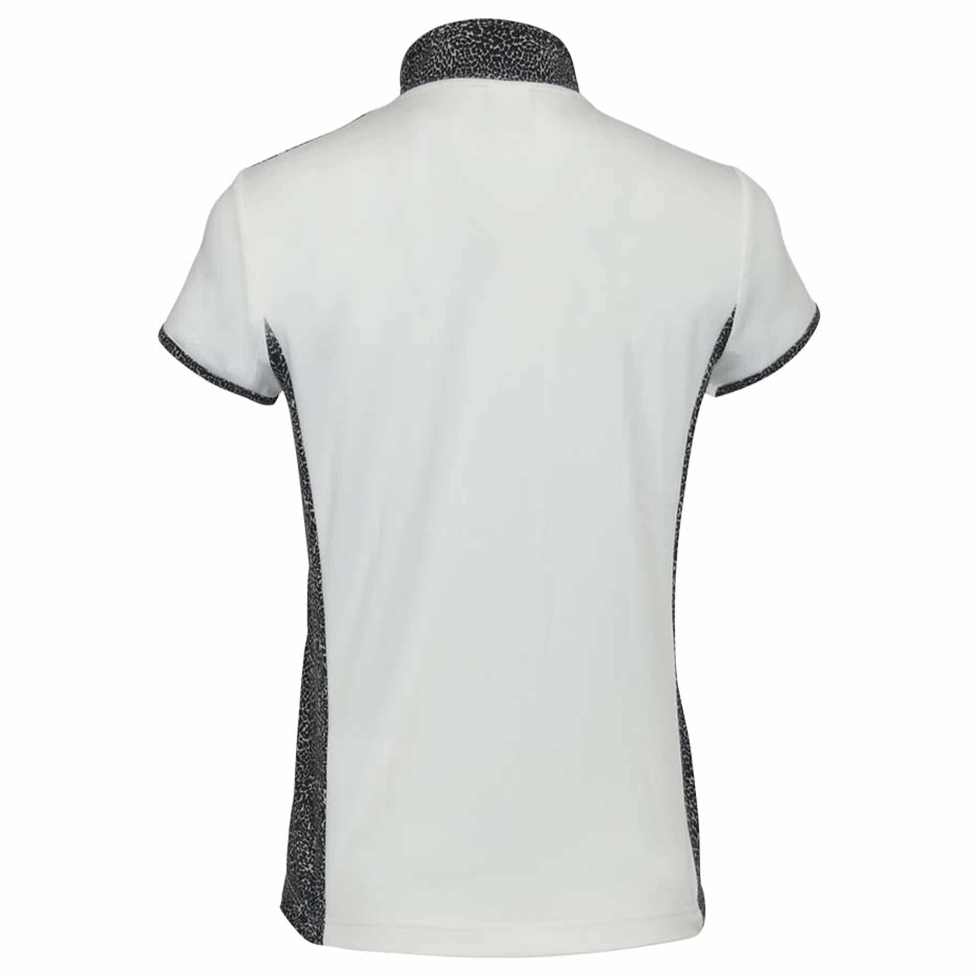 Pure Golf Brooke Cap Sleeve Polo Shirt White